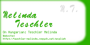 melinda teschler business card